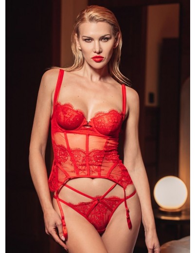 Корсет с жартиери K2395 red Корсет с жартиери K2395 red