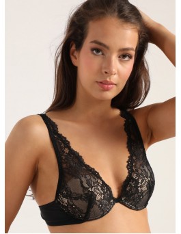 Дантелен сутиен бралет S2262 black Дантелен сутиен бралет S2262 black
