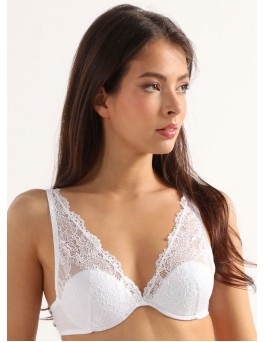 Дантелен сутиен тип бралет S2262 white Дантелен сутиен тип бралет S2262 white