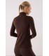 Дамска спортна блуза с цип от Ysabel Mora 70972 кафява Дамска спортна блуза с цип от Ysabel Mora 70972 кафява