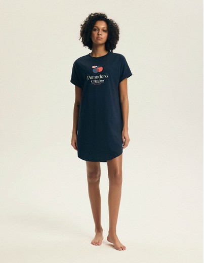 Дамска нощница от Henderson 43726 navy Дамска нощница от Henderson 43726 navy