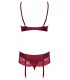 Сутиен, жартиери и прашка Wonderia ruby
