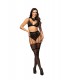 Луксозно еротично бельо от три части Cristalyn set black