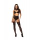 Луксозно еротично бельо от три части Cristalyn set black